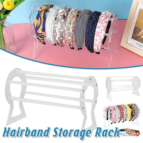 Clear Acrylic Hairband Display Stand for Headbands and Hair Hoops