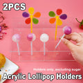 Clear Acrylic Lollipop Display Stand with 20 Holes, Pack of 2