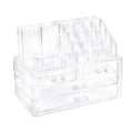 Clear Acrylic Makeup Organiser with 4 Drawers - Plain Clear Drawers
