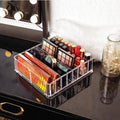 Clear Acrylic Makeup Organiser Box with Lipstick Storage - Small, 8 Grids - view 5
