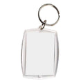 Clear Acrylic Photo Keyring, DIY Picture Frame Keychain, Pack of 10 - view 2