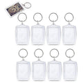 Clear Acrylic Photo Keyring, DIY Picture Frame Keychain, Pack of 10 - view 3