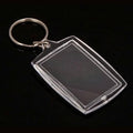 Clear Acrylic Photo Keyring, DIY Picture Frame Keychain, Pack of 10 - view 4