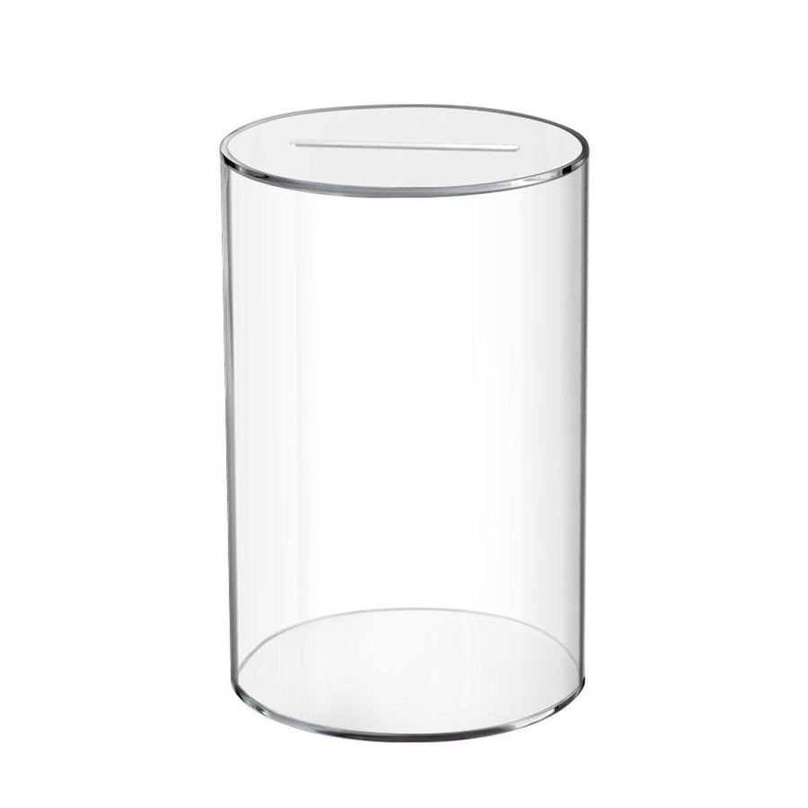 Clear Acrylic Piggy Bank Coin Savings Box - Medium (12 x 20 cm)