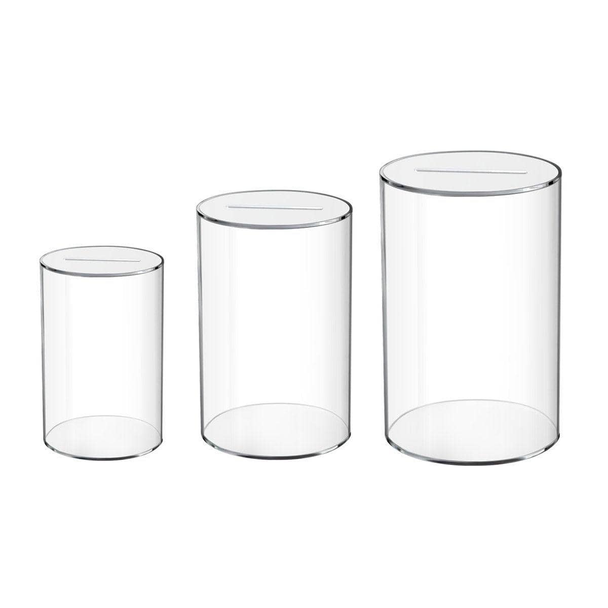 Clear Acrylic Piggy Bank Coin Savings Box - Medium (12 x 20 cm) - view 3