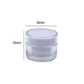 Clear Acrylic Round Cream Jars - 15 g, 51 x 38 mm, Pack of 10 - view 3
