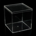 Clear Acrylic Square Storage Boxes - 6.5 x 6.5 x 6.5 cm, Pack of 10 - view 4