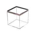 Clear Acrylic Square Storage Boxes - 7.5 x 7.5 x 7.5 cm, Pack of 10