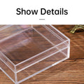 Clear Acrylic Square Storage Boxes - 7.5 x 7.5 x 7.5 cm, Pack of 10 - view 5