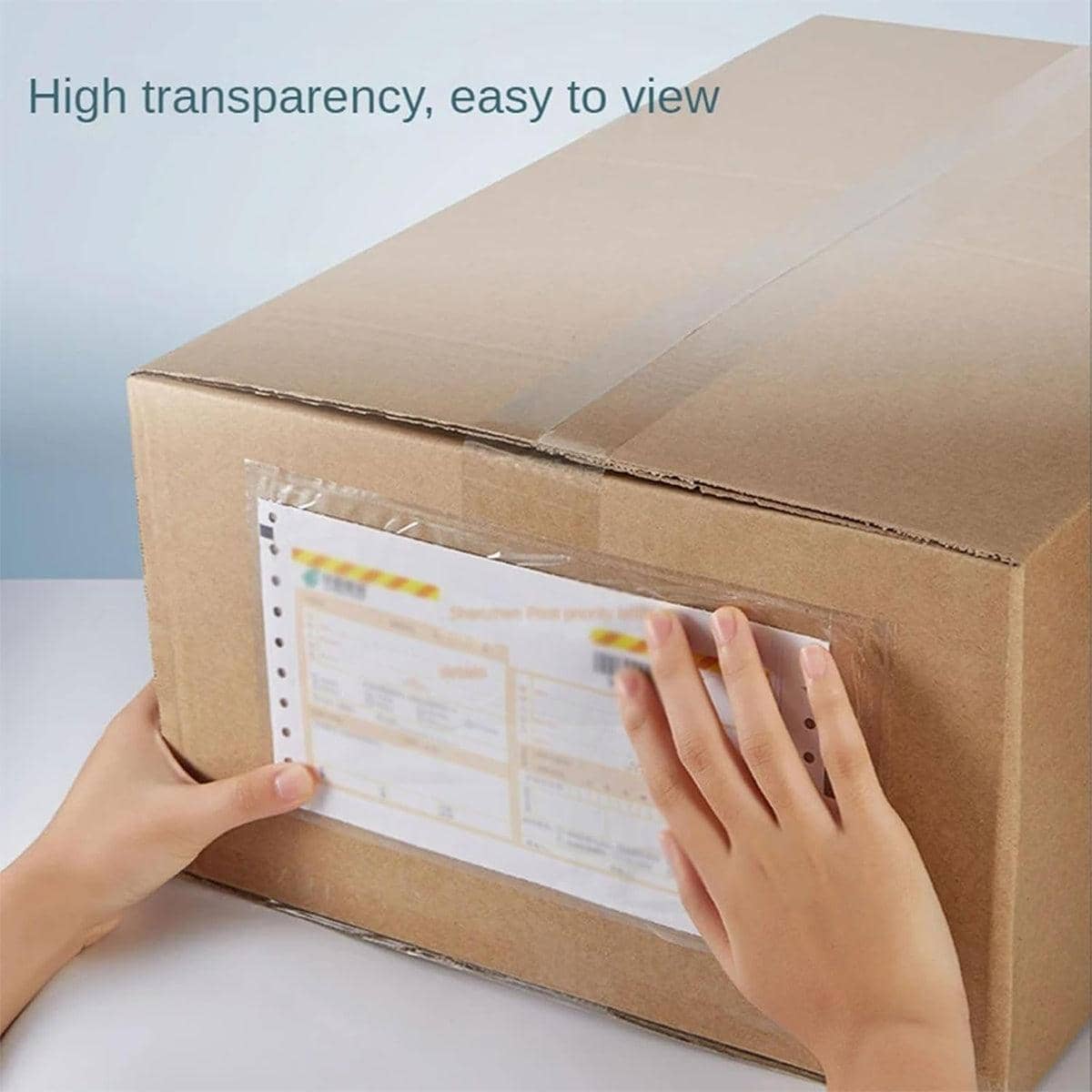 Clear Adhesive Document Bags, Pack of 100 - 8 x 12 cm - view 5
