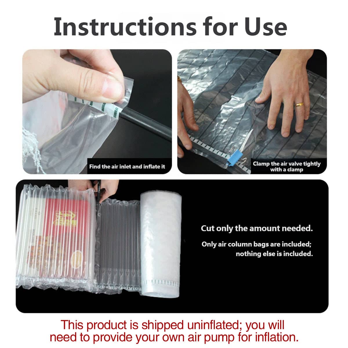 Clear Air Column Cushion Roll 5000 cm, 20 cm Height, Shockproof Packaging - view 5