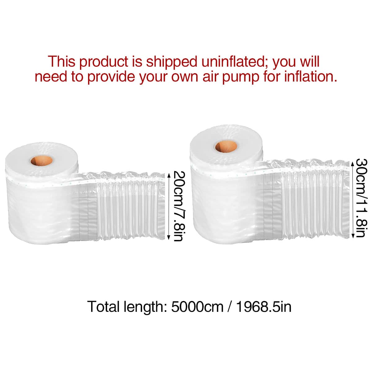 Clear Air Column Cushion Roll 5000 cm, 30 cm Height, Shockproof Packaging - view 4