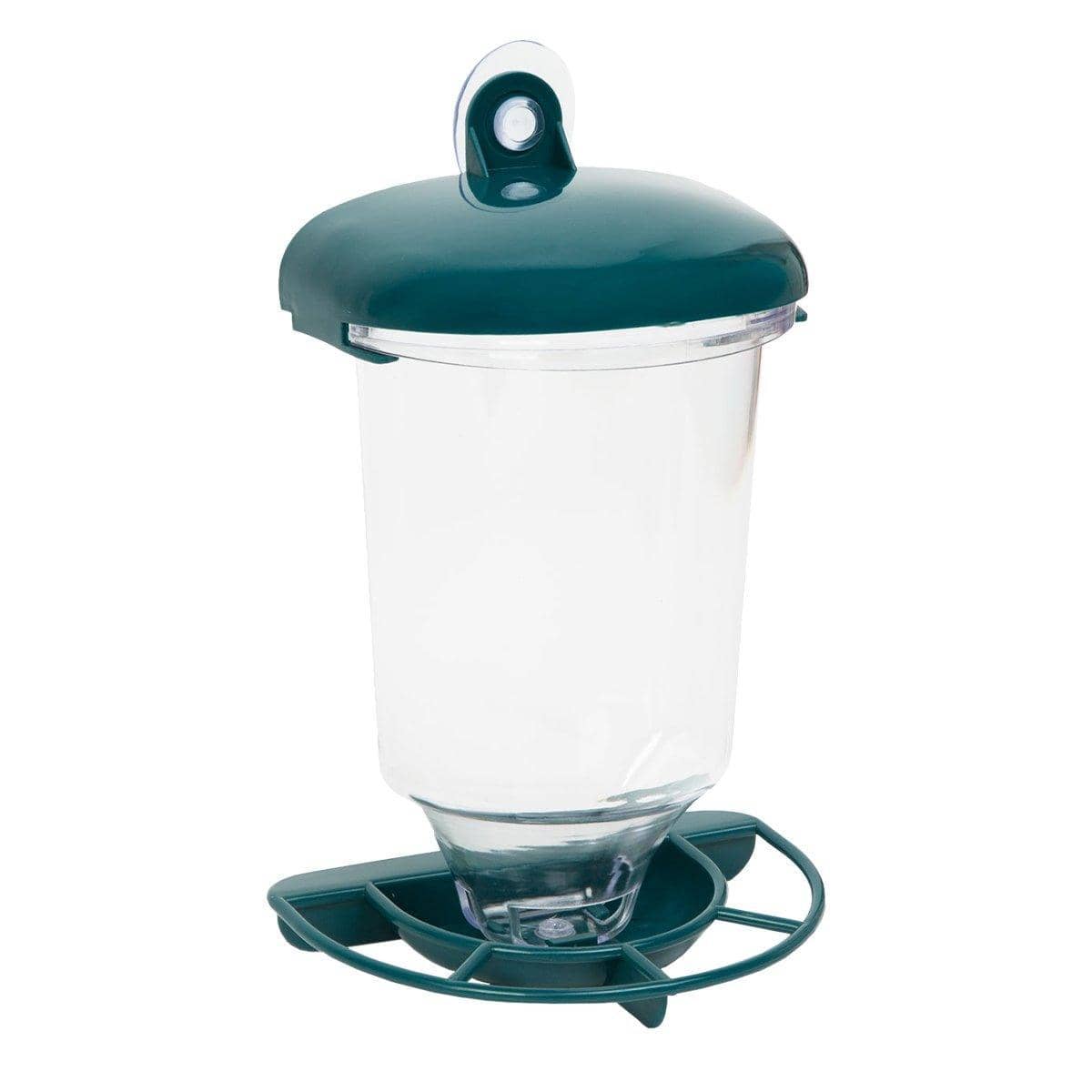 Clear Automatic Hanging Bird Feeder with Cover and Suction Cup - view 2
