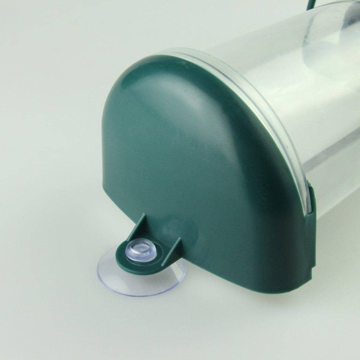 Clear Automatic Hanging Bird Feeder with Cover and Suction Cup - view 4