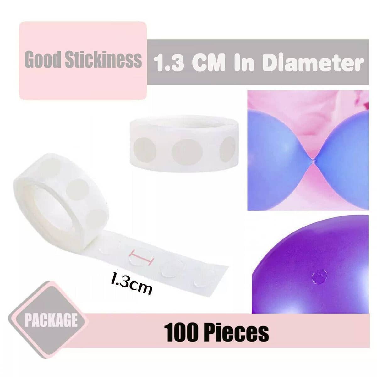 Clear Balloon Glue Dots for Photos and Crafts - Pack of 100 - view 4