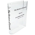 Clear Book Vase Flower Holder Acrylic Decorative Table Display - Clear - view 2