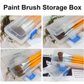Clear Brush Storage Boxes, Pack of 10 - 33 x 7 x 3.5cm Pen Holders - view 4
