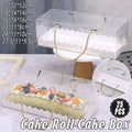 Clear Cake and Pastry Packaging Boxes with Handles - 12 x 12 x 12 cm, Pack of 25 - view 2