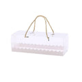 Clear Cake and Pastry Packaging Boxes with Handles - 27.5 x 11 x 9.5 cm, Pack of 25