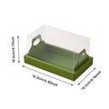 Clear Cake Boxes with Insert Tray, Pack of 10 - Green - view 4