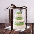 Clear Cake Boxes, Pack of 50 - 4 Inch (10.16 cm) Cakes, 17 x 17 x 20 cm Boxes - view 5