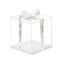 Clear Cake Boxes, Pack of 50 - 8 Inch (20.32 cm) Cakes, 26 x 26 x 25 cm Boxes