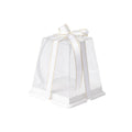 Clear Cake Gift Boxes with Ribbon - 12 x 12 x 11 cm, Pack of 10