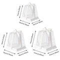 Clear Cake Gift Boxes with Ribbon - 12 x 12 x 11 cm, Pack of 10 - view 4