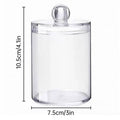 Clear Cotton Pad Storage Box with Lid, Pack of 4 - view 3