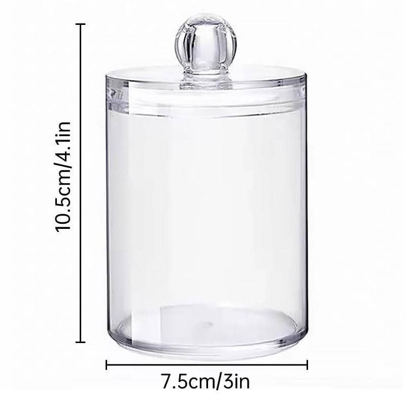 Clear Cotton Pad Storage Box with Lid, Pack of 4 - view 3