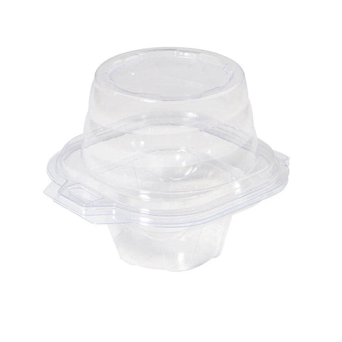 Clear Cupcake Packaging Box, Pack of 100 - Single (9.8 x 9.5 x 8.8 cm)