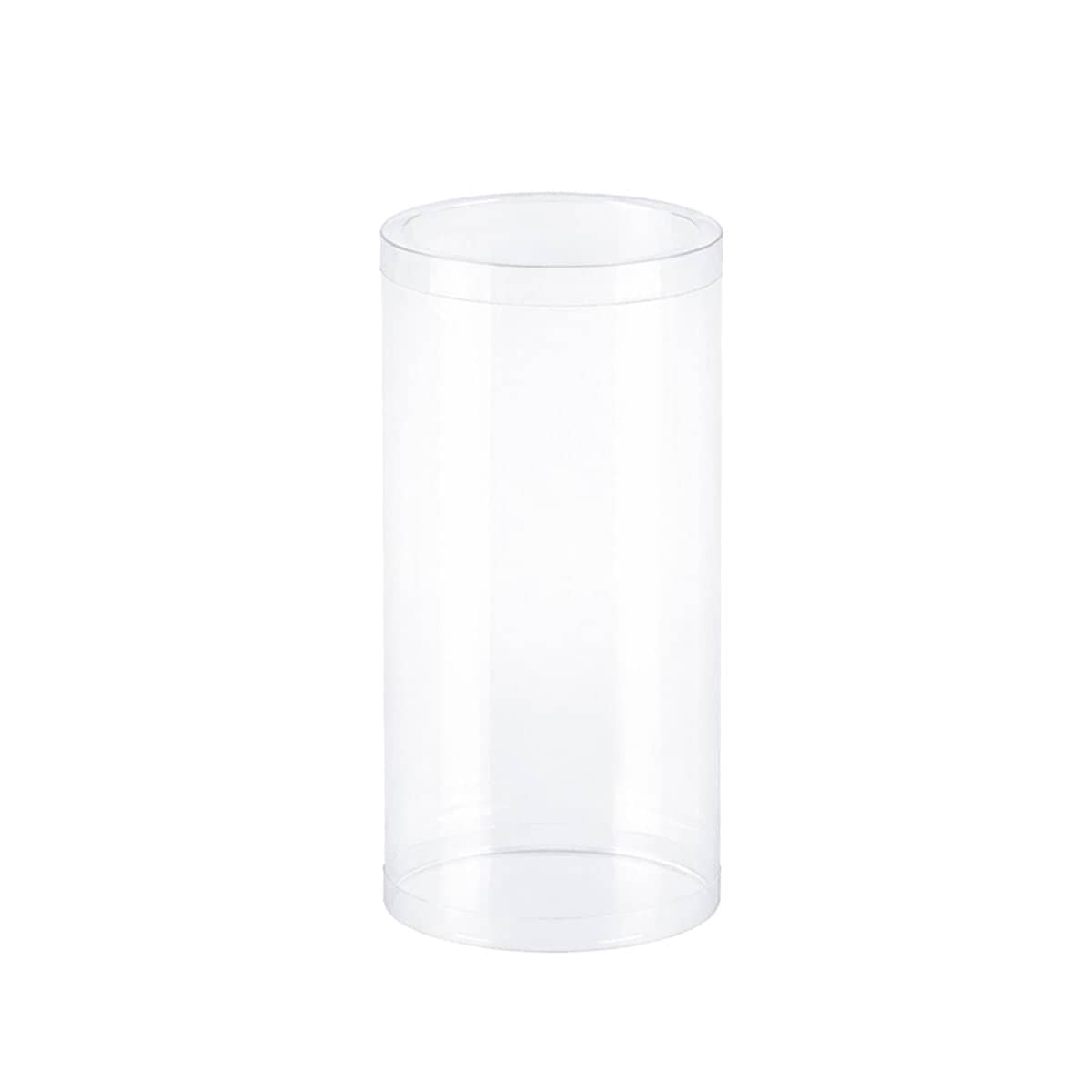 Clear Cylinder Storage Tubes, Pack of 50 - Size 6 x 6 x 12 cm