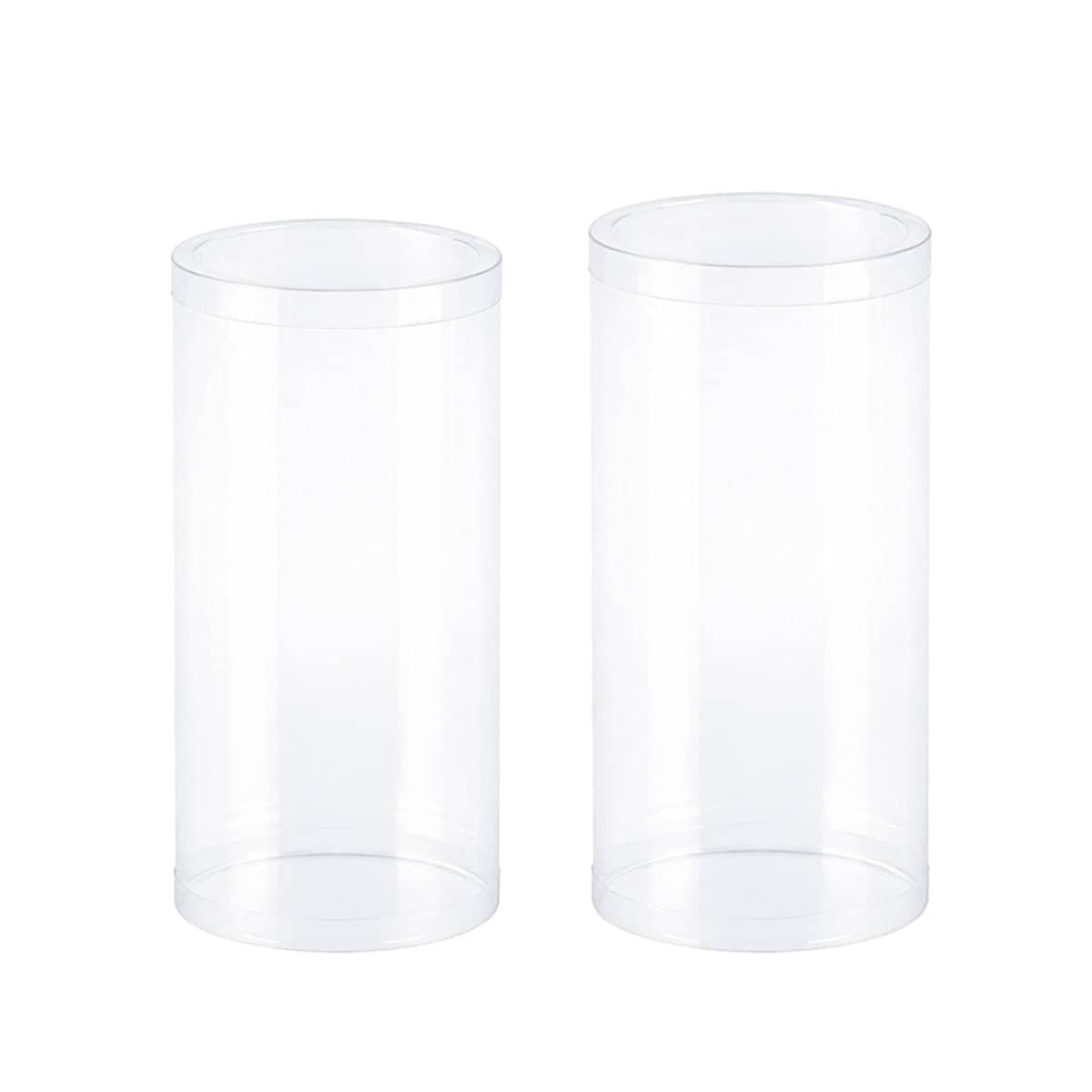 Clear Cylinder Storage Tubes, Pack of 50 - Size 6 x 6 x 12 cm - view 3