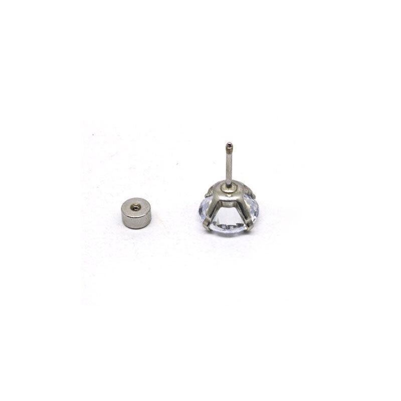 Clear CZ Surgical Steel Stud Earrings - 3 mm, 1 Pair