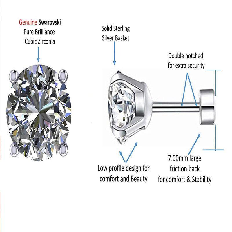 Clear CZ Surgical Steel Stud Earrings - 5 mm, 1 Pair - view 4