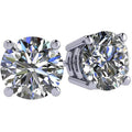 Clear CZ Surgical Steel Stud Earrings - 6 mm, 1 Pair - view 3