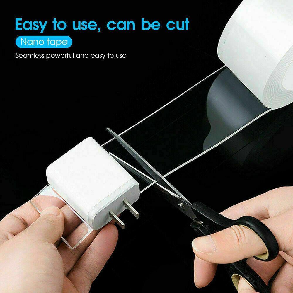 Clear Double-Sided Nano Gel Tape - 3 cm x 3 m x 2 mm, 1 Roll - view 4
