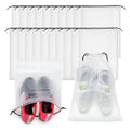 Clear Drawstring Shoe Bags for Travel, Pack of 25 - Black, 30 x 35cm - view 5