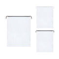 Clear Drawstring Shoe Bags for Travel, Pack of 25 - Black, 30 x 40cm - view 3