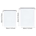 Clear Drawstring Shoe Bags for Travel, Pack of 25 - Brown, 30 x 35cm - view 4