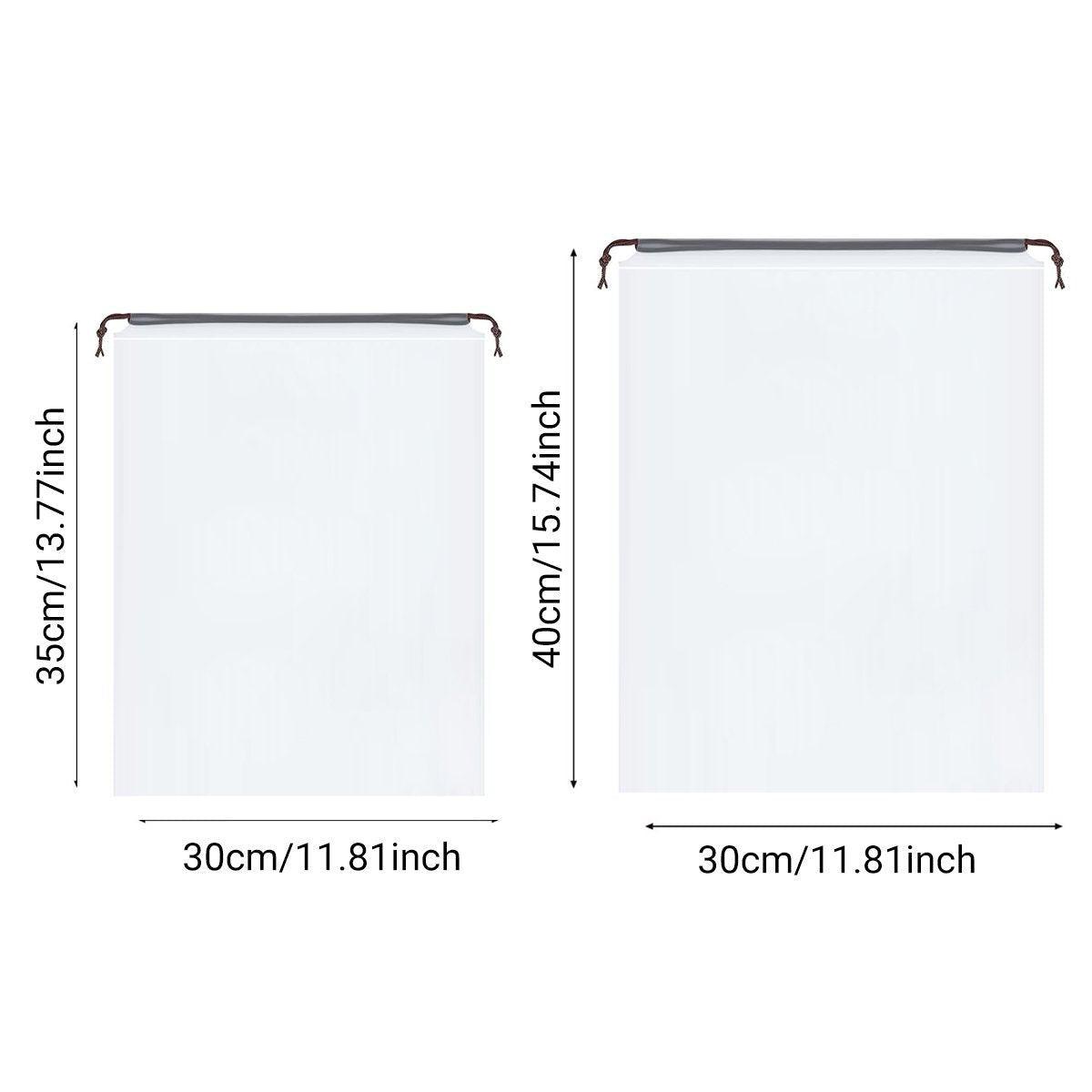 Clear Drawstring Shoe Bags for Travel, Pack of 25 - Brown, 30 x 35cm - view 4