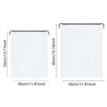Clear Drawstring Shoe Bags for Travel, Pack of 25 - Brown, 30 x 40cm - view 4