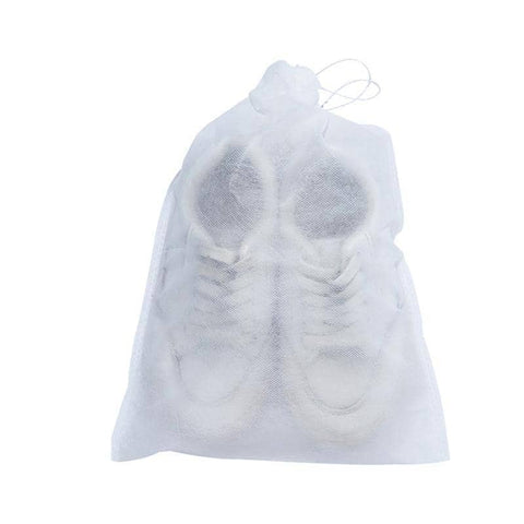 Clear Drawstring Shoe Dust Cover Bags, Non-Woven - 32 x 38 cm, Pack of 200