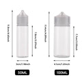 Clear Dropper Bottle Set 100 ml Refill Squeeze Bottles Pack of 30 - 100 ml - view 4