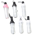 Clear Folding Umbrella, Compact Tri-Fold - Automatic, Black - view 3