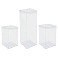 Clear Gift Boxes, 6 x 6 x 10 cm - Pack of 50 - view 3