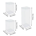 Clear Gift Boxes, 6 x 6 x 10 cm - Pack of 50 - view 4