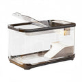 Clear Glass Desktop Fish Tank with Lid and Climbing Frame, Transparent Aquarium - view 2