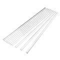 Clear Glass Straws, Pack of 10 - Reusable Heat-Resistant, 20 cm Long
