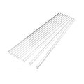Clear Glass Straws, Pack of 10 - Reusable Heat-Resistant, 20 cm Long - view 3